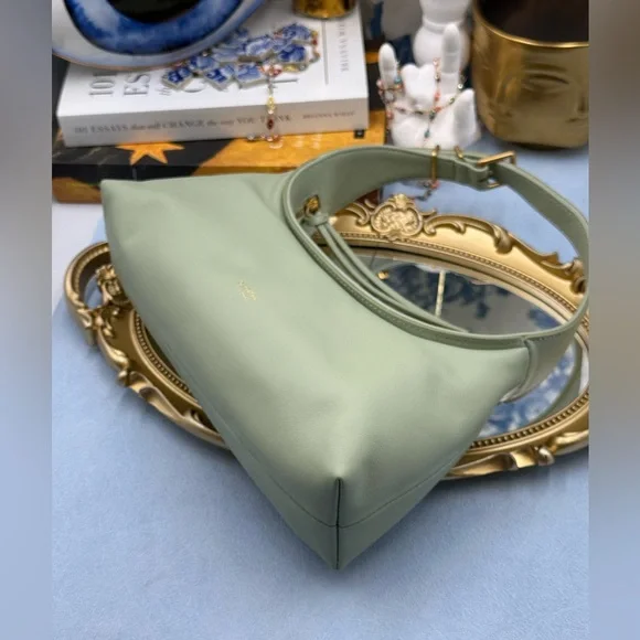 🆕 OROTON 🧿 NWOT Cinder Mini Baguette Shoulder Bag, Agave Green - Picture 7 of 12